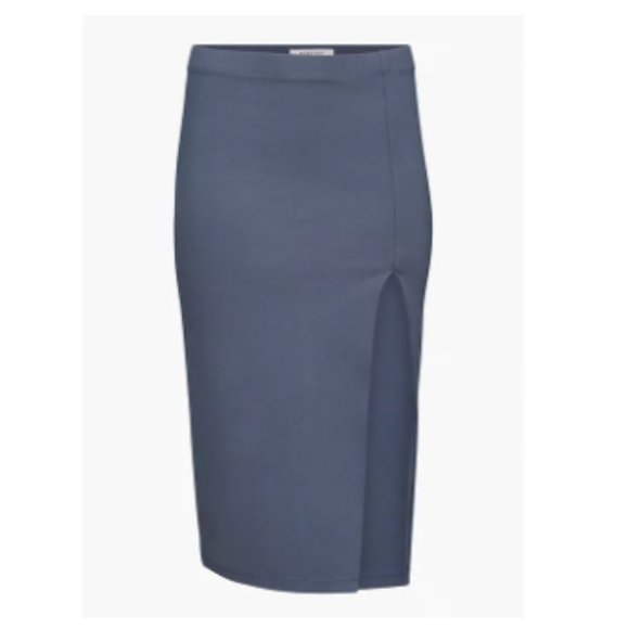 Aritzia Babaton Pencil Slit Skirt - Dive Blue (NWT) - Picture 1 of 8
